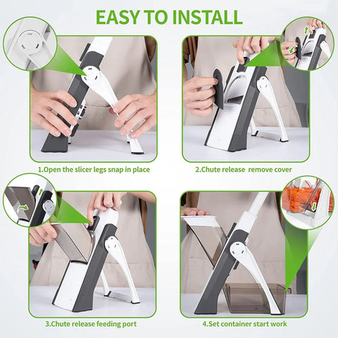 Manual Portable Vegetable Cutter | Vegetable Chopper | Slice Smarter. Cook Faster.