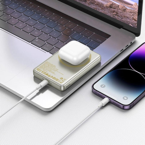 Hoco Magnetic Power Bank | Wirelss Magneic Power Bank